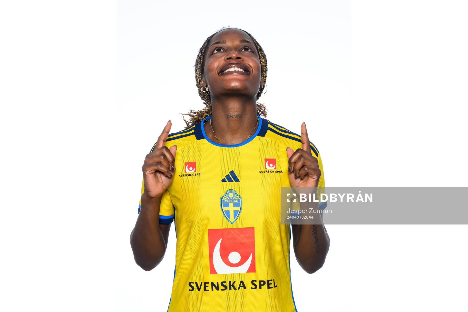 Evelyn Ijeh i det svenska U23-damlandslaget