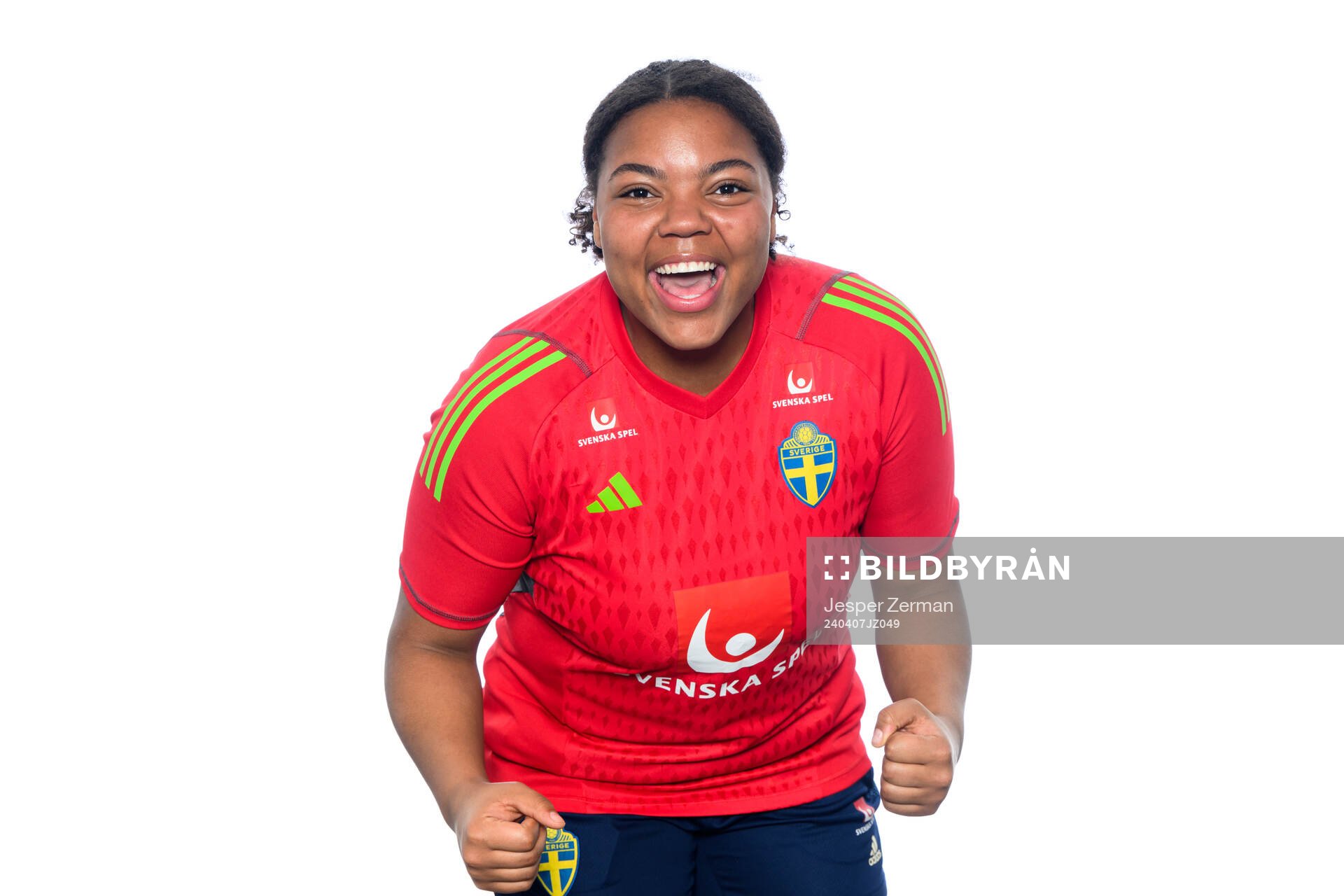 Serina Iddrisu Backmark i det svenska U23-damlandslaget