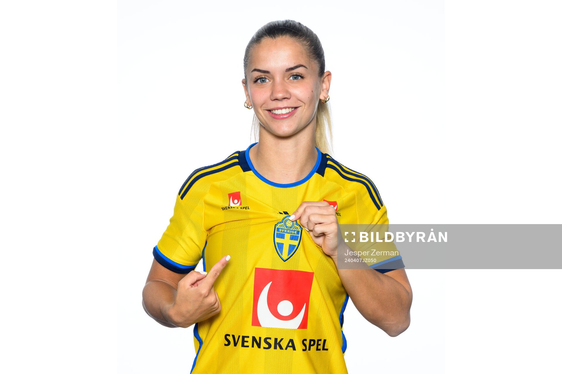 Johanna Renmark i det svenska U23-damlandslaget