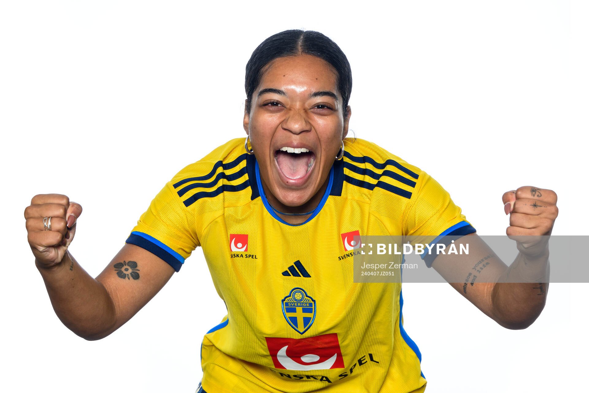Evelina Duljan i det svenska U23-damlandslaget