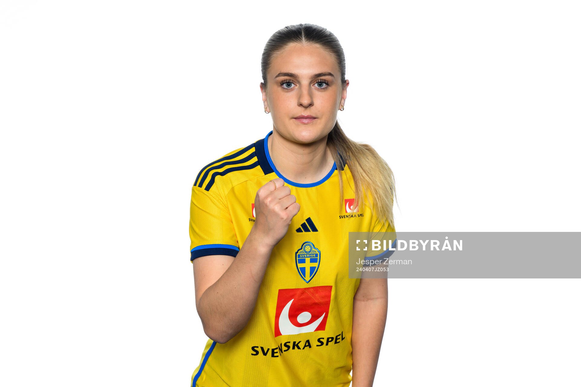 Lisa Björk i det svenska U23-damlandslaget