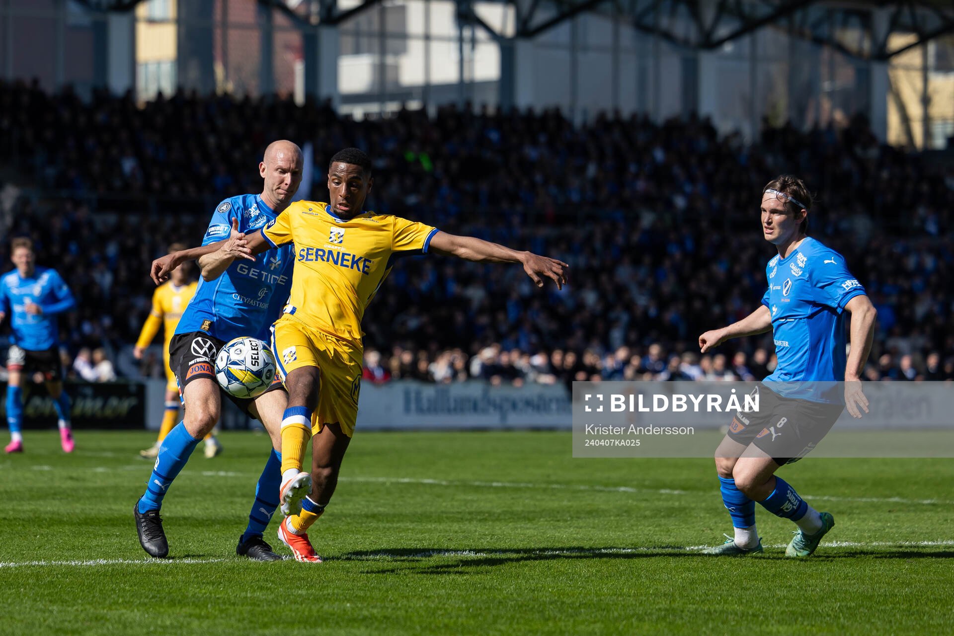 Halmstads Andreas Johansson och IFK Göteborgs Paulos