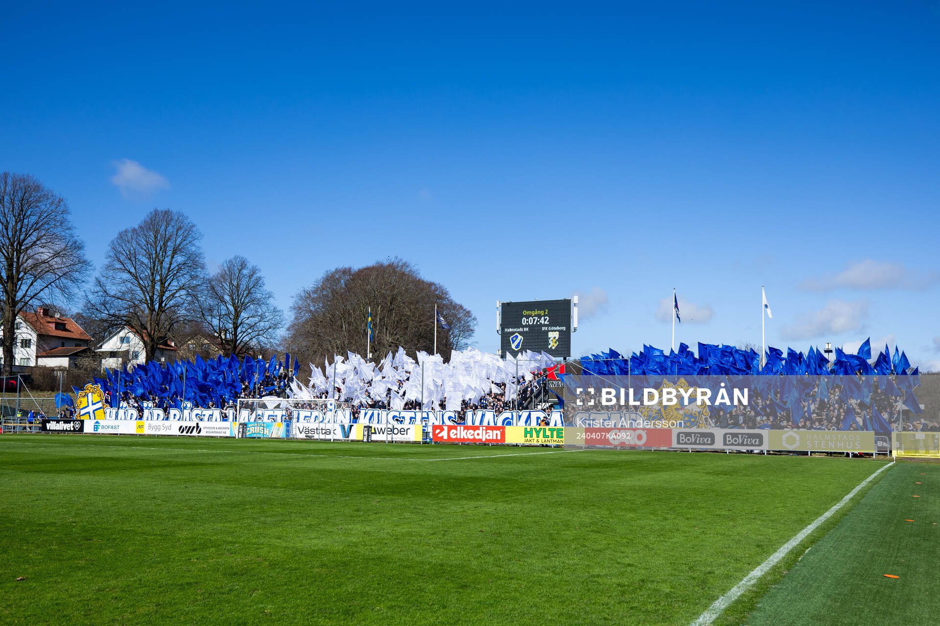 IFK Göteborgs supportrar med tifo