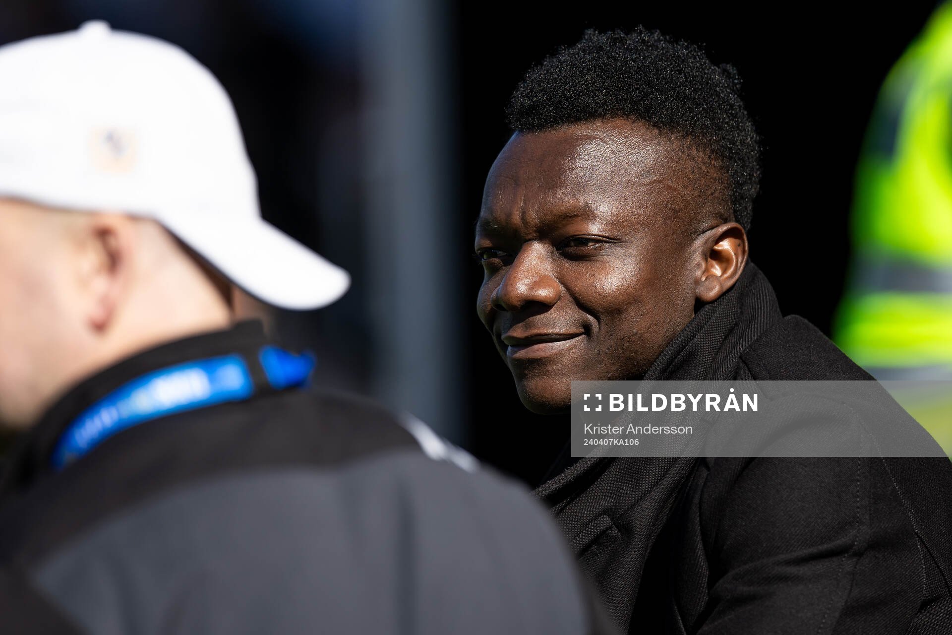 Halmstads Thomas Boakye på läktaren