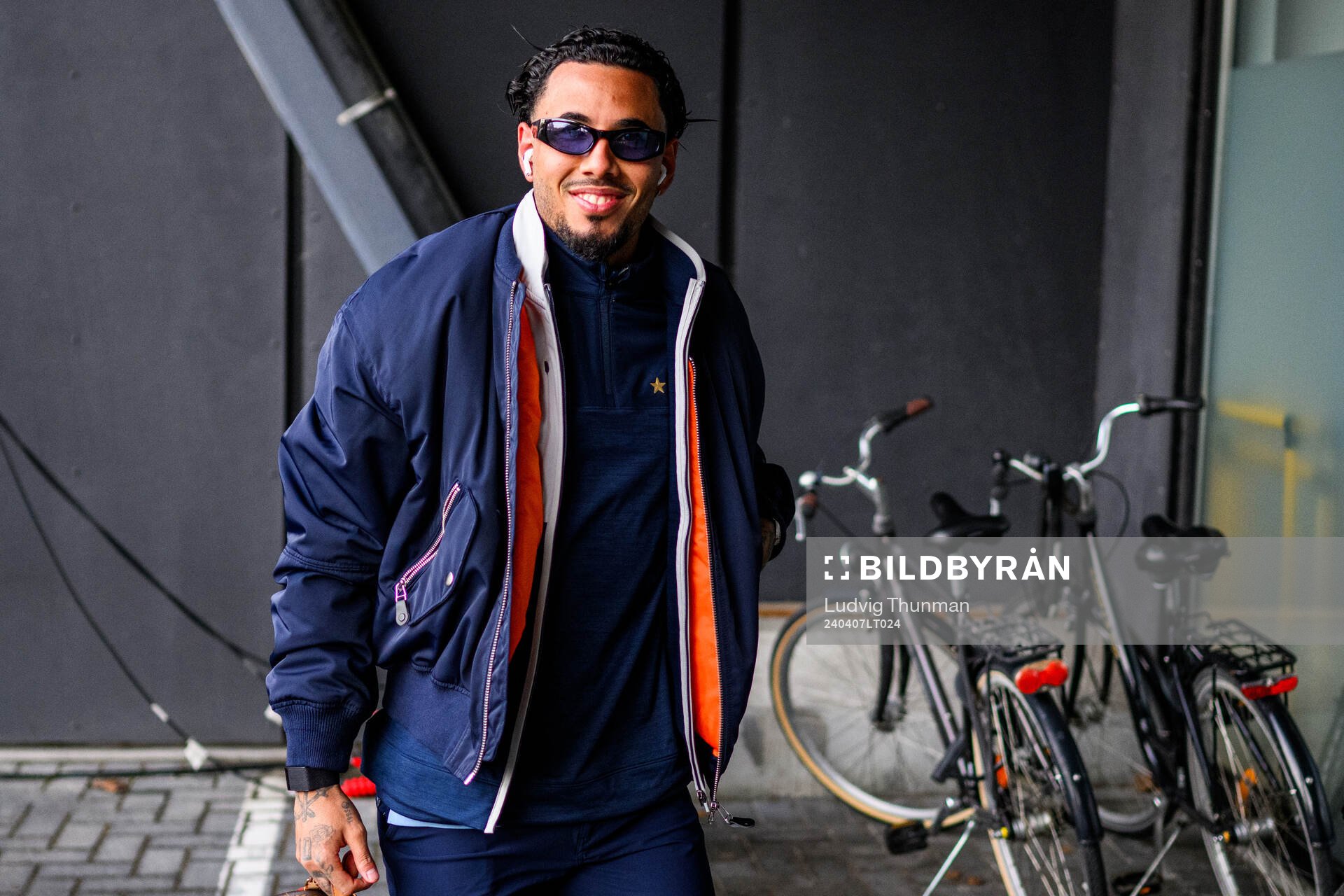 Malmö FFs Sergio Pena ankommer till arenan