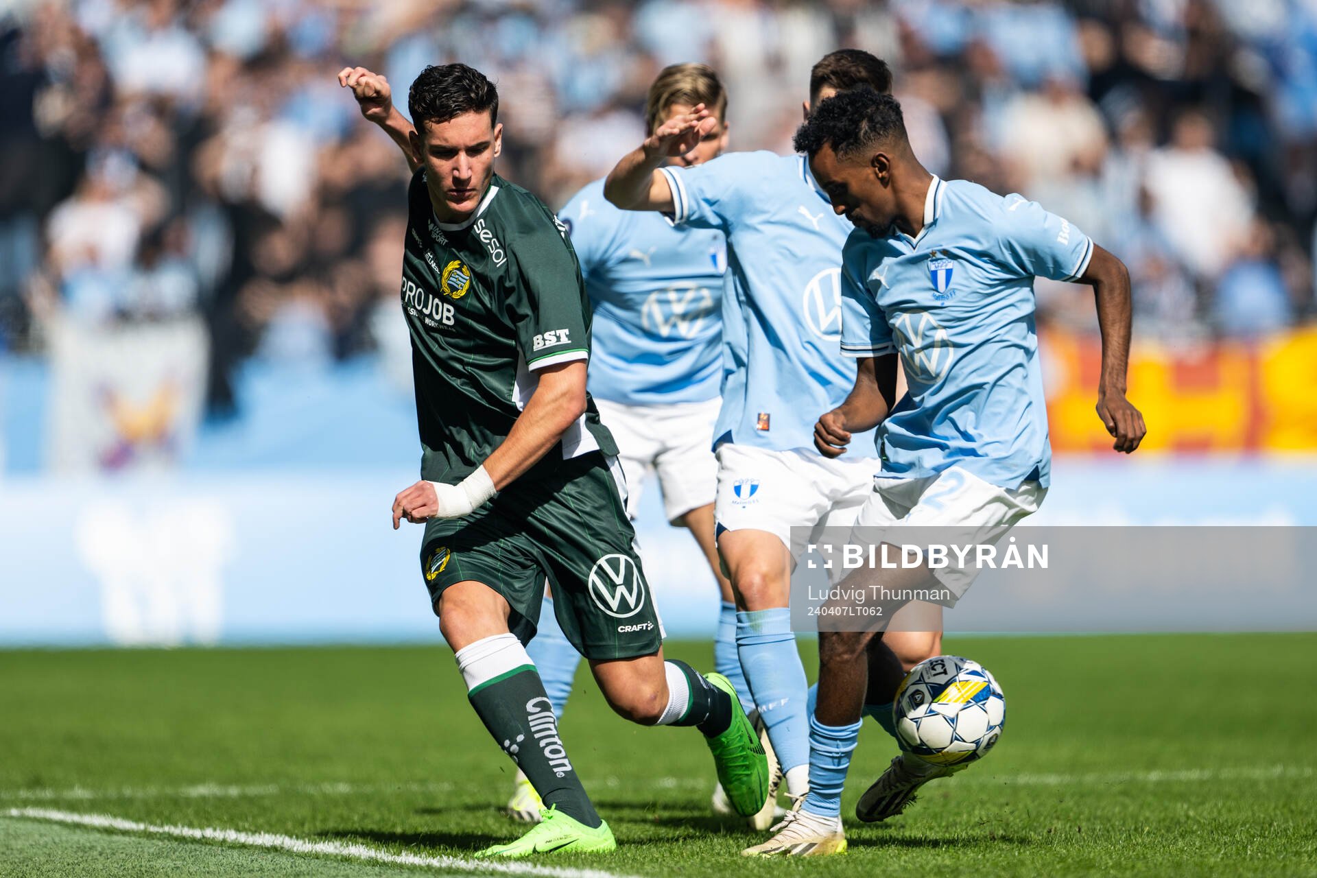 Hammarbys Deniz Gul och Malmö FFs Taha Ali