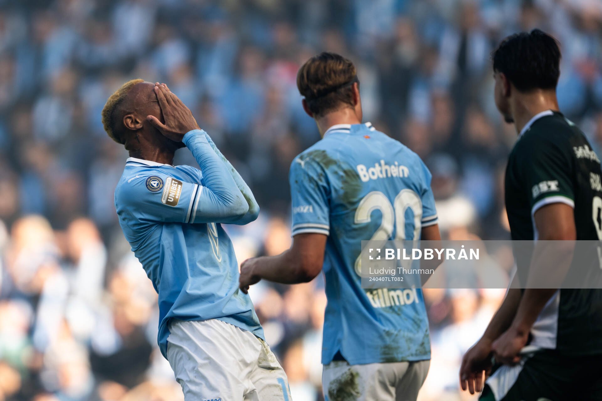 Malmö FFs Derek Cornelius deppar