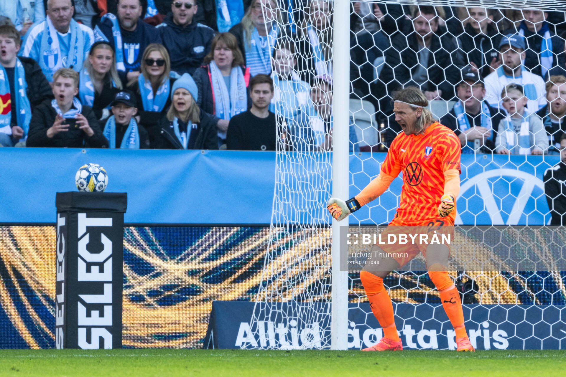 Malmö FFs målvakt Johan Dahlin
