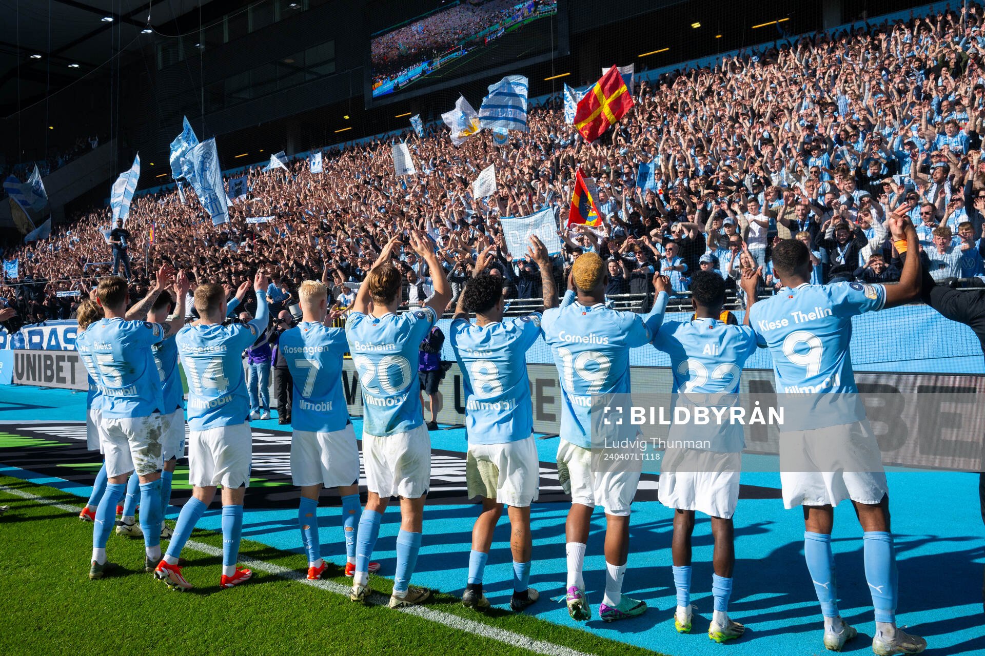 Malmö FFs spelare jublar