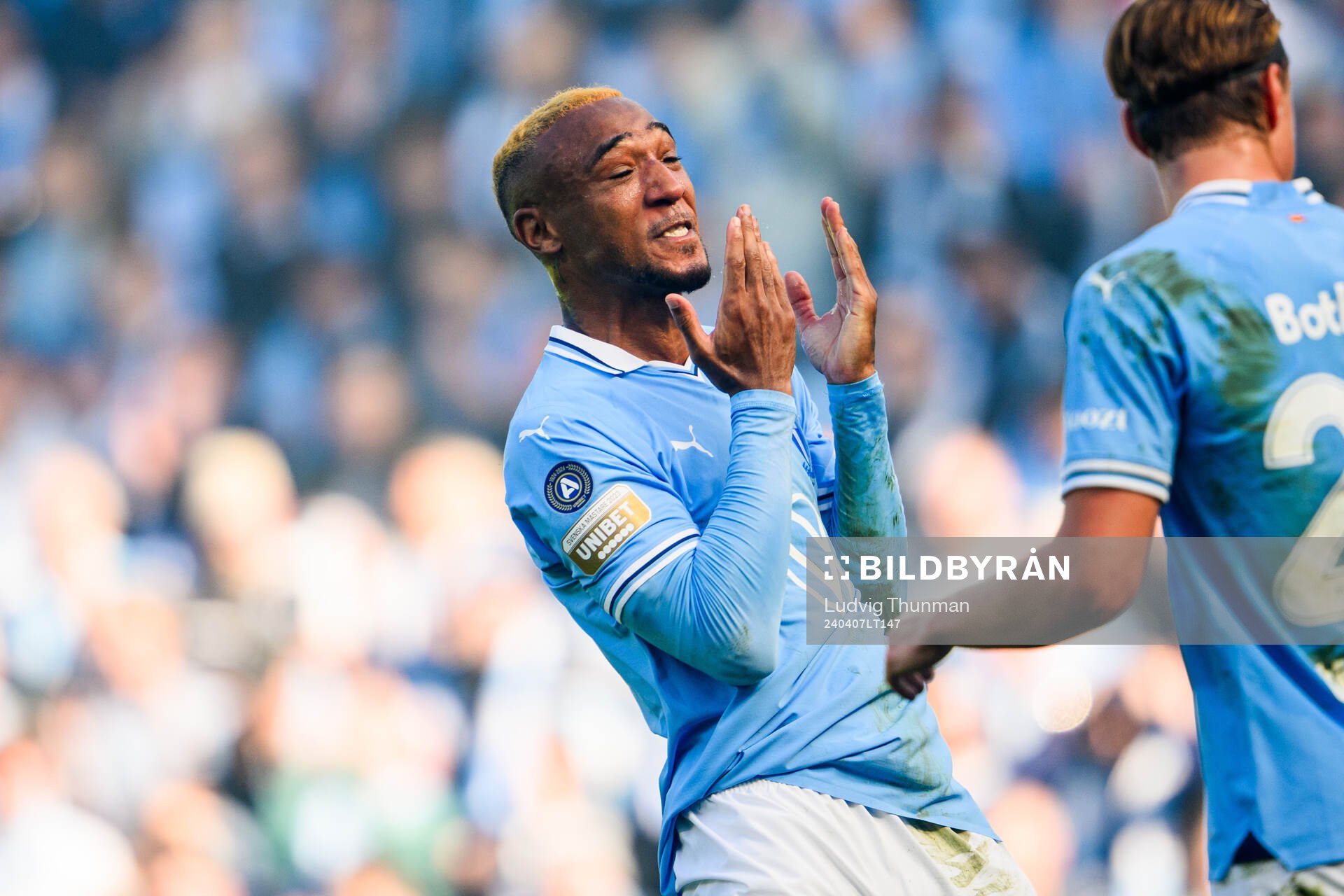 Malmö FFs Derek Cornelius deppar