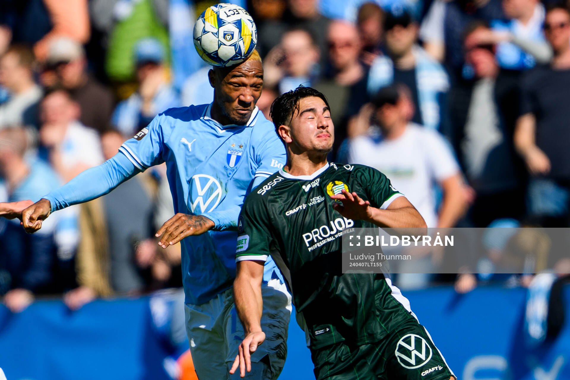 Malmö FFs Derek Cornelius och Jusef Erabi