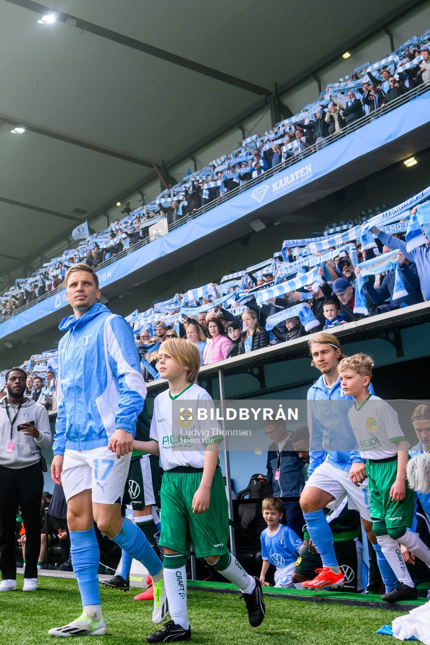 Malmö FFs Jens Stryger Larsen och Sebastian Nanasi