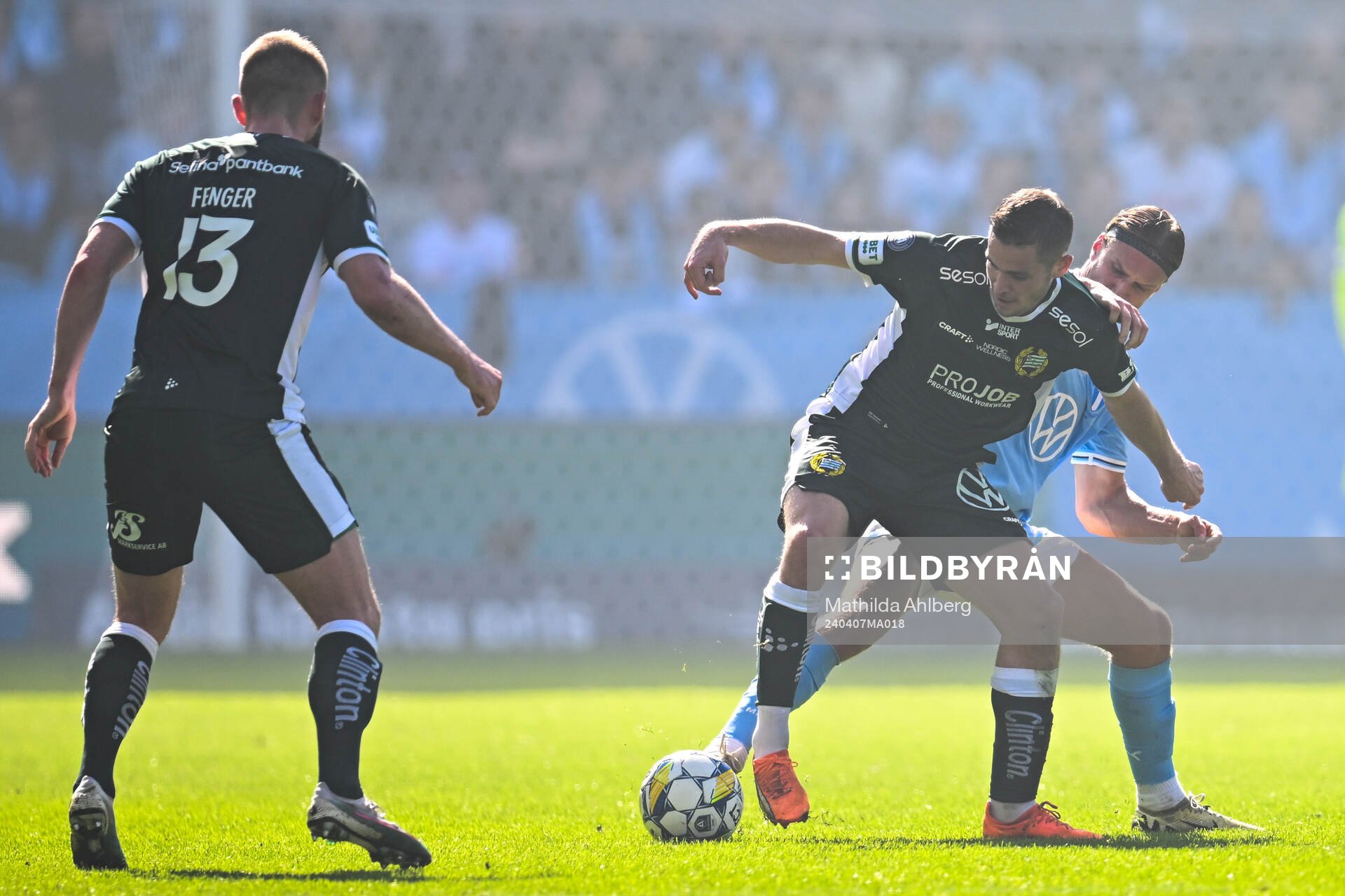 Hammarbys Oscar Johansson Schellhas och Malmö FFs Erik