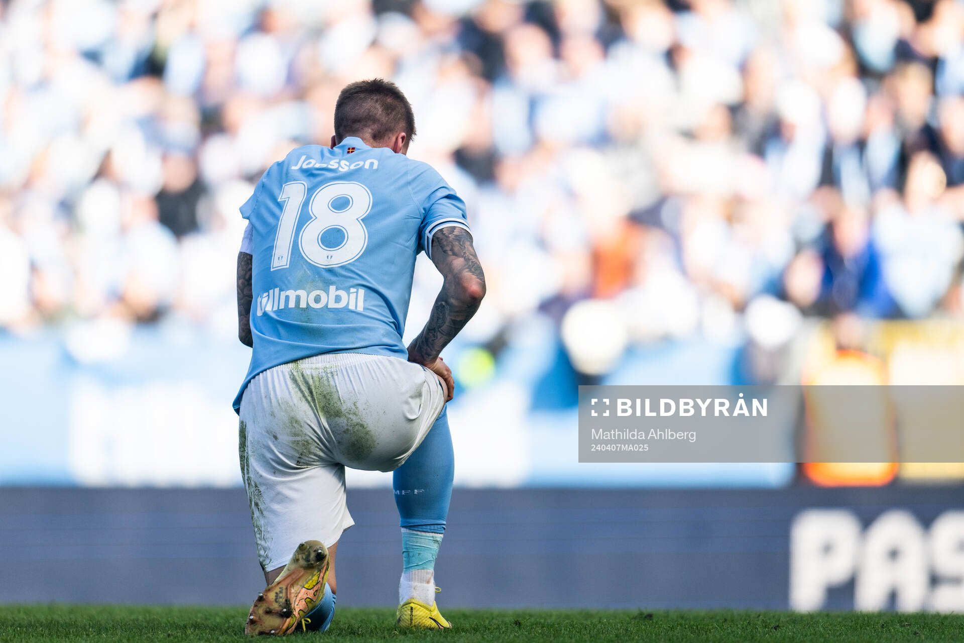 Malmö FFs Pontus Jansson har ont