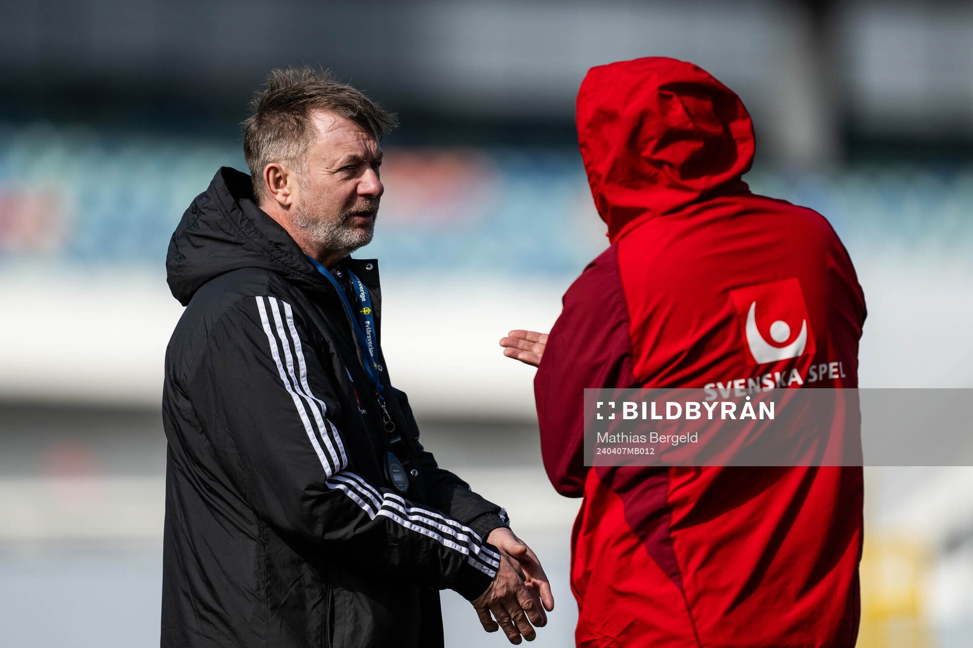 Head coach Peter Gerhardsson of the Swedish women's