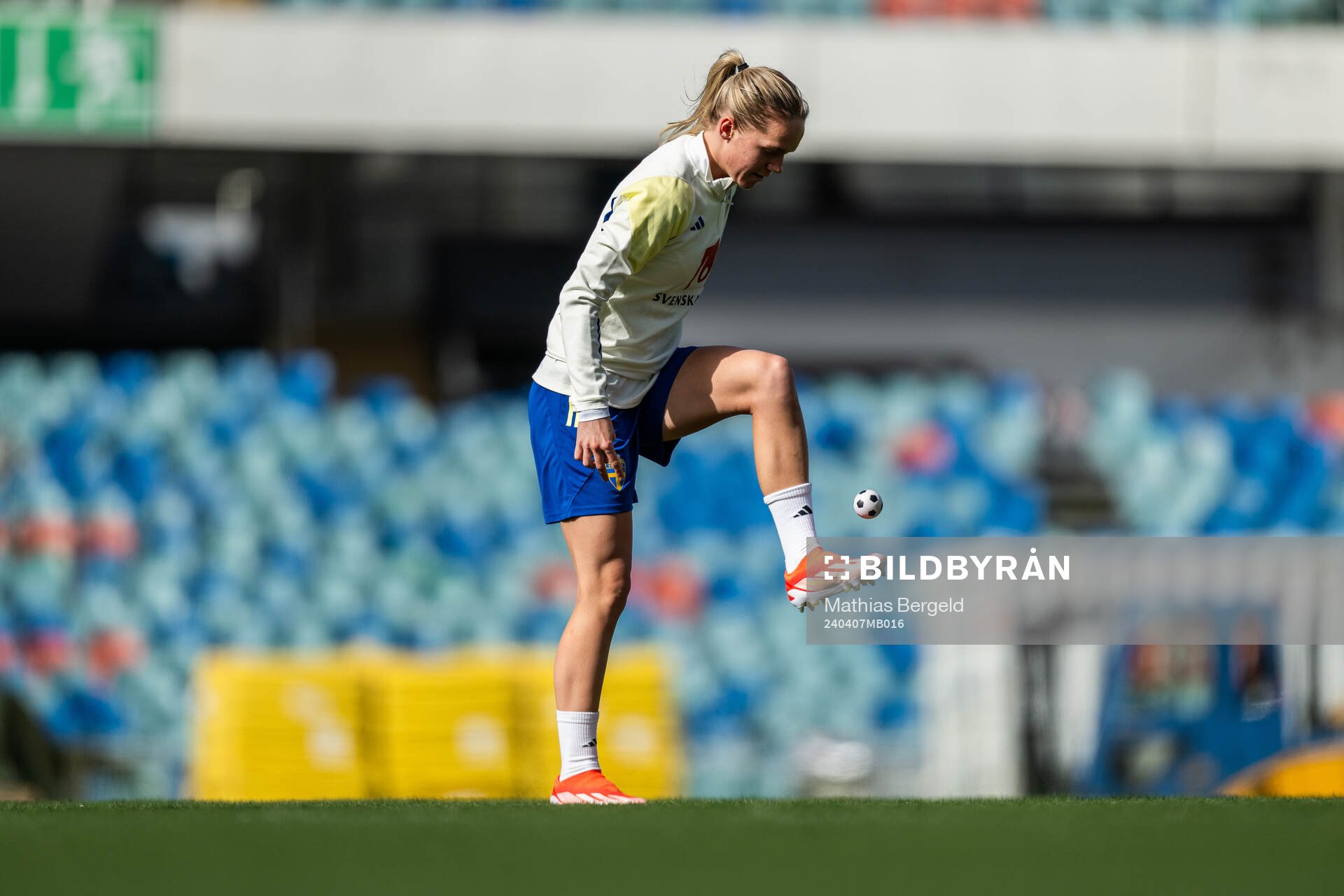 Hanna Lundkvist of the Swedish women's national football