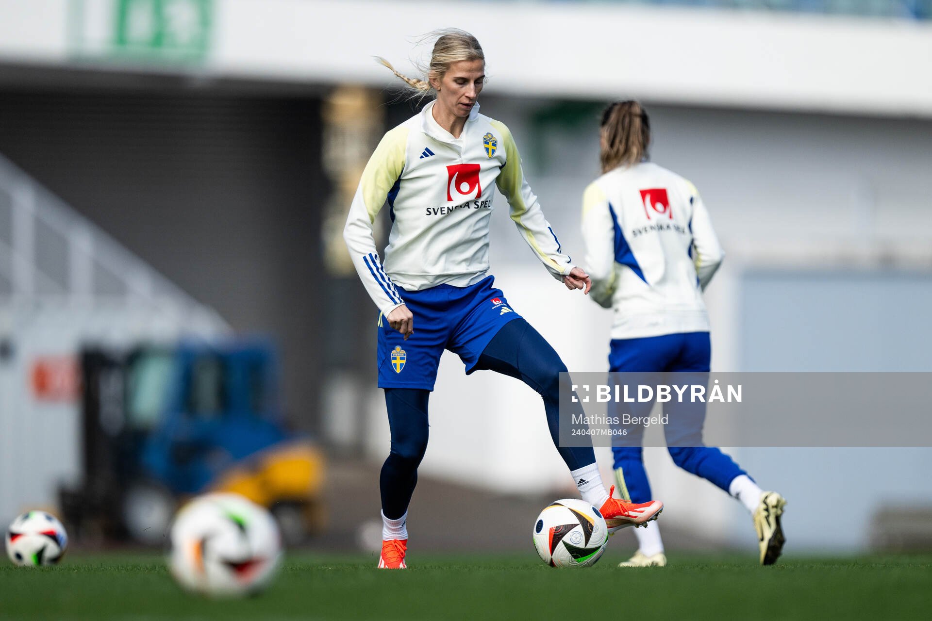 Sofia Jakobsson of the Swedish women's national football