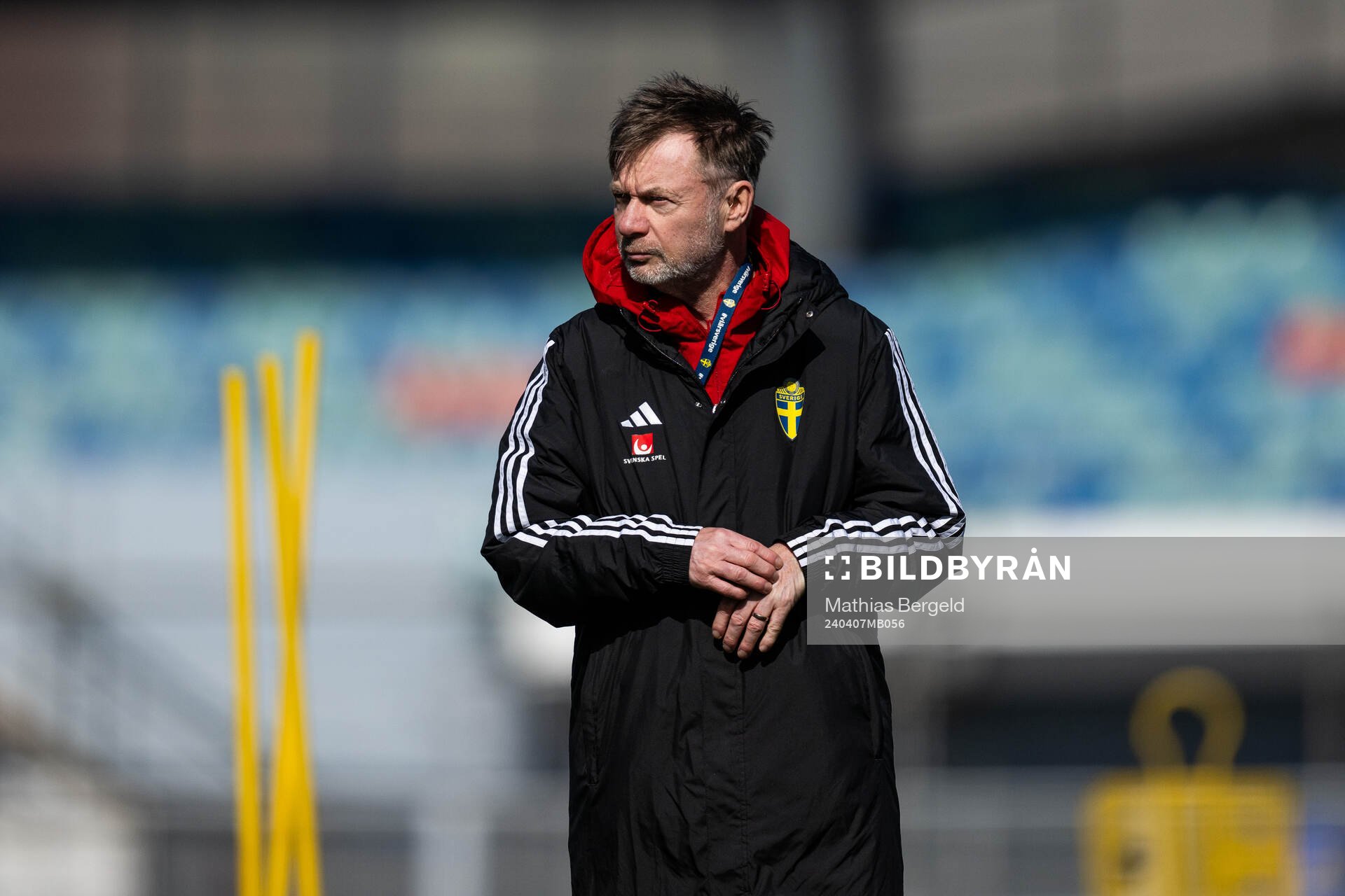 Head coach Peter Gerhardsson of the Swedish women's