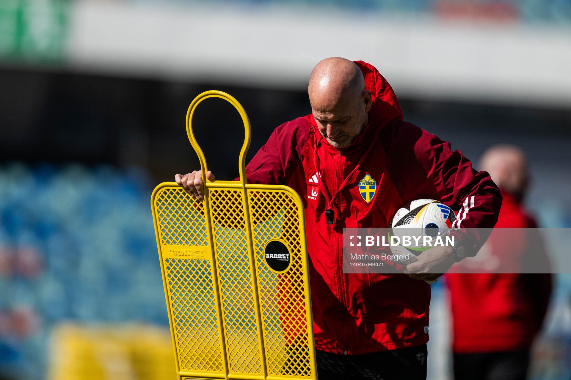 Assistant coach Magnus Wikman of the Swedish women's