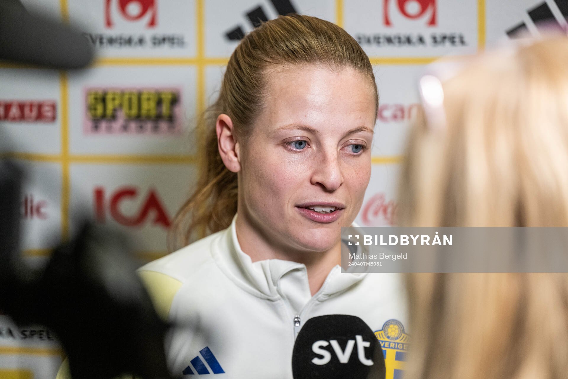 Anna Anvegård of the Swedish women's national football