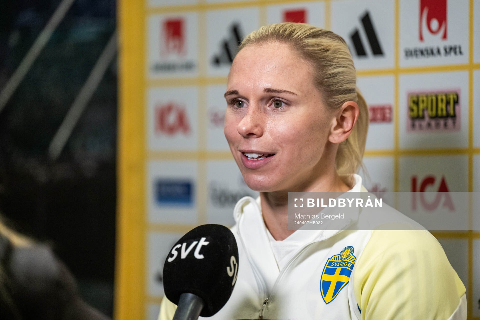 Jonna Andersson of the Swedish women's national football