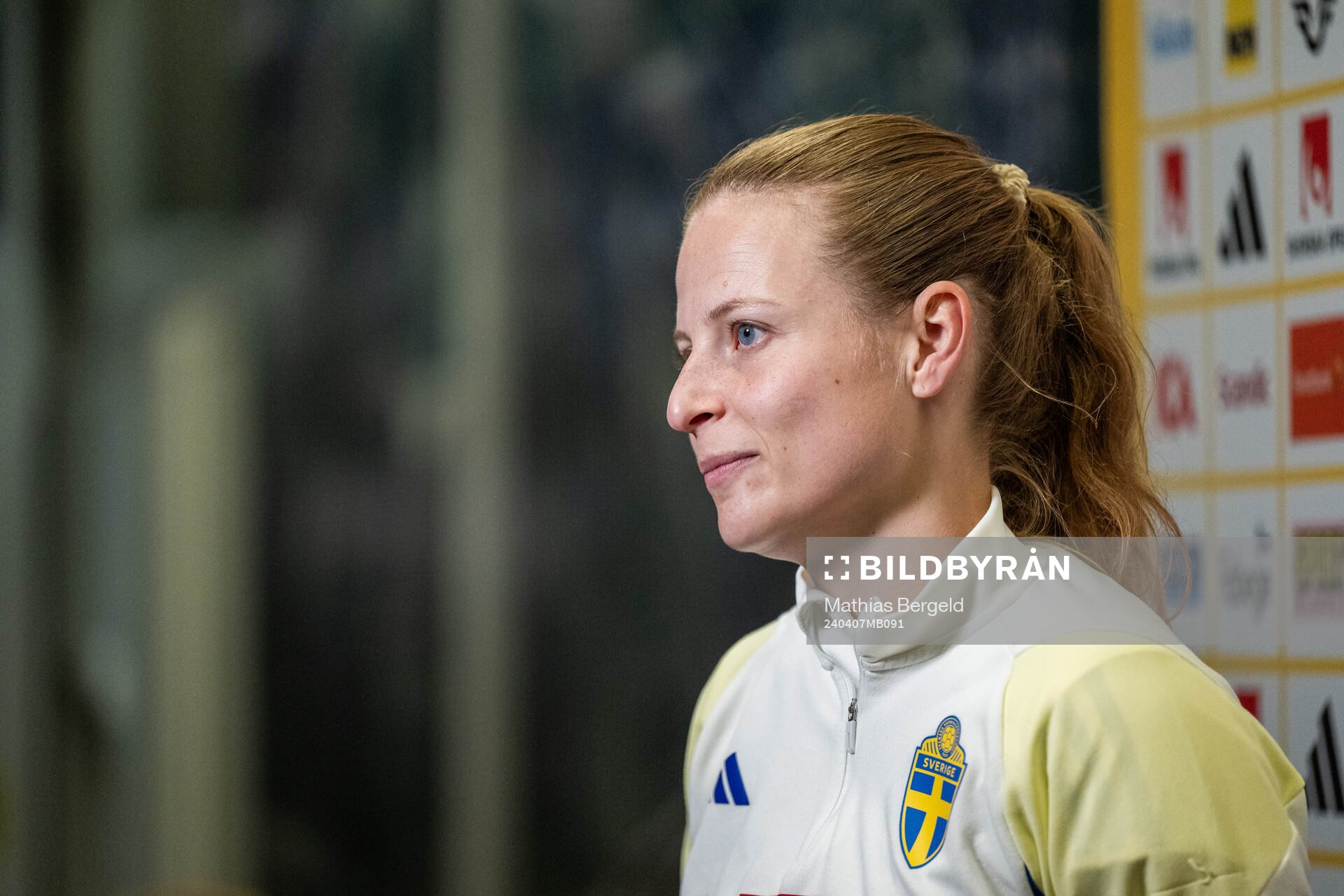 Anna Anvegård of the Swedish women's national football
