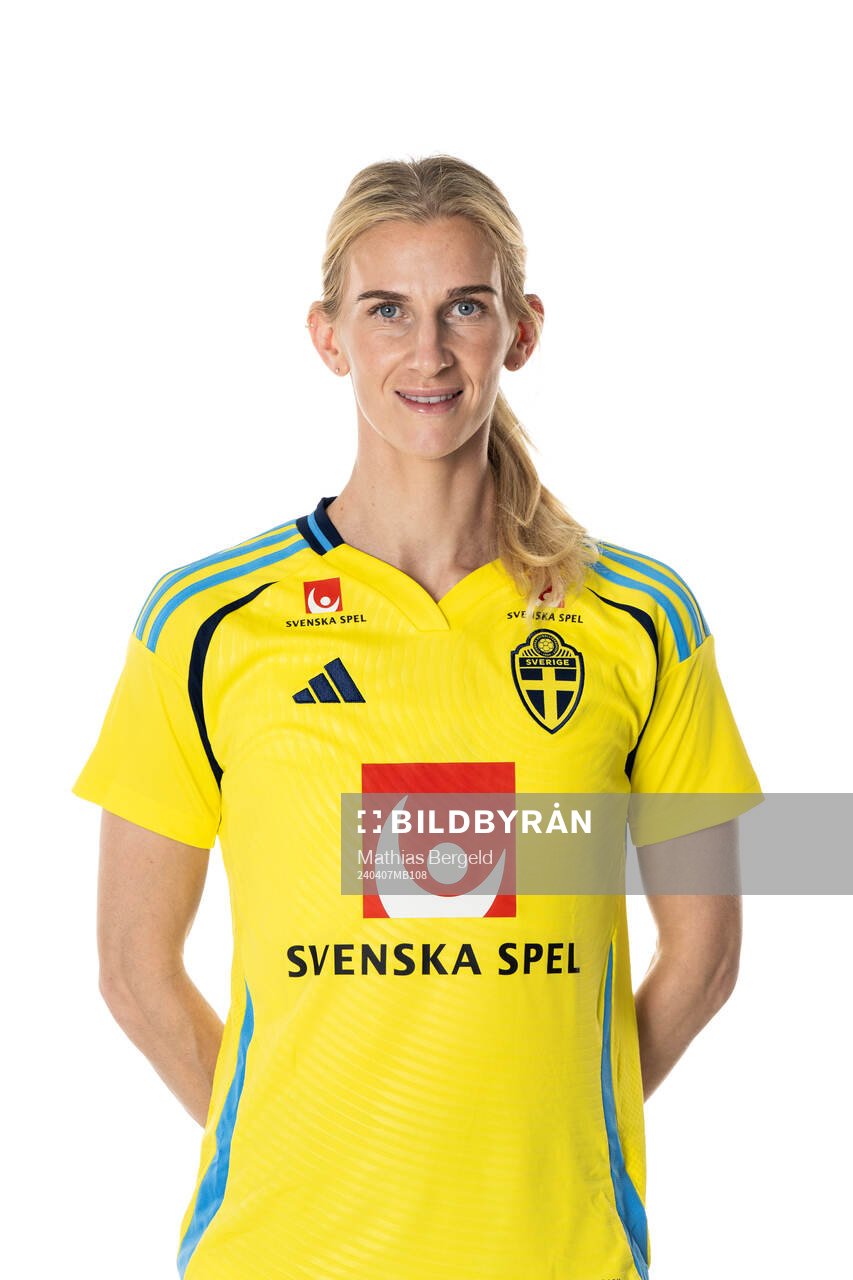 Sofia Jakobsson of the Swedish women's national football