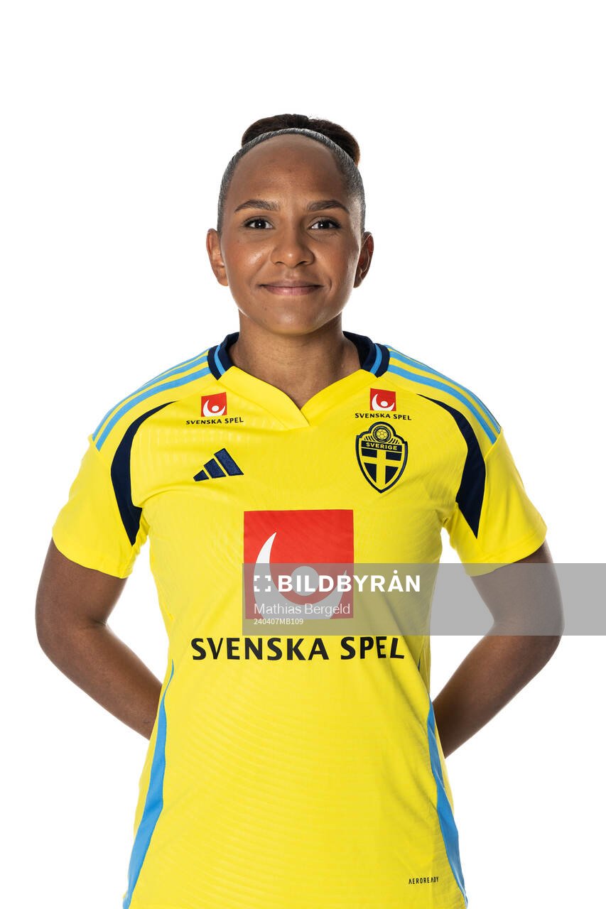 Madelen Janogy of the Swedish women's national football