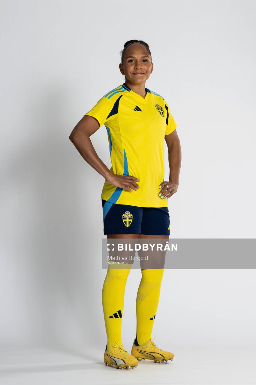 Madelen Janogy of the Swedish women's national football