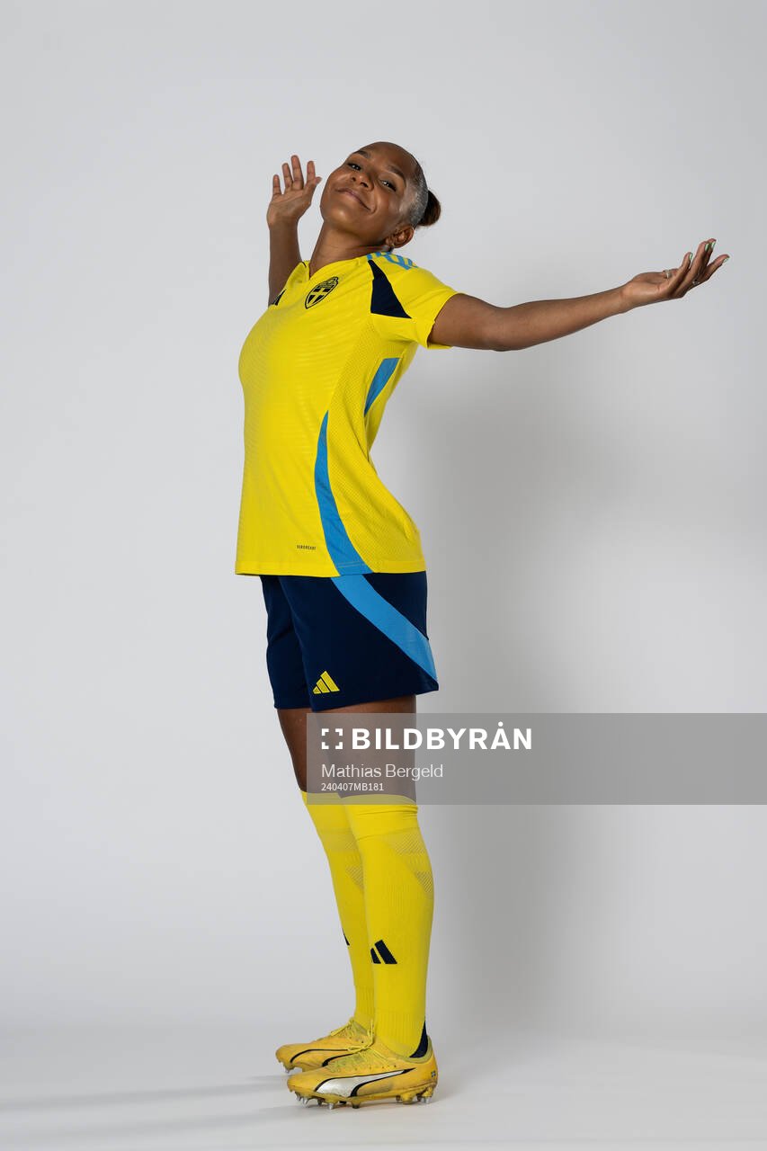 Madelen Janogy of the Swedish women's national football