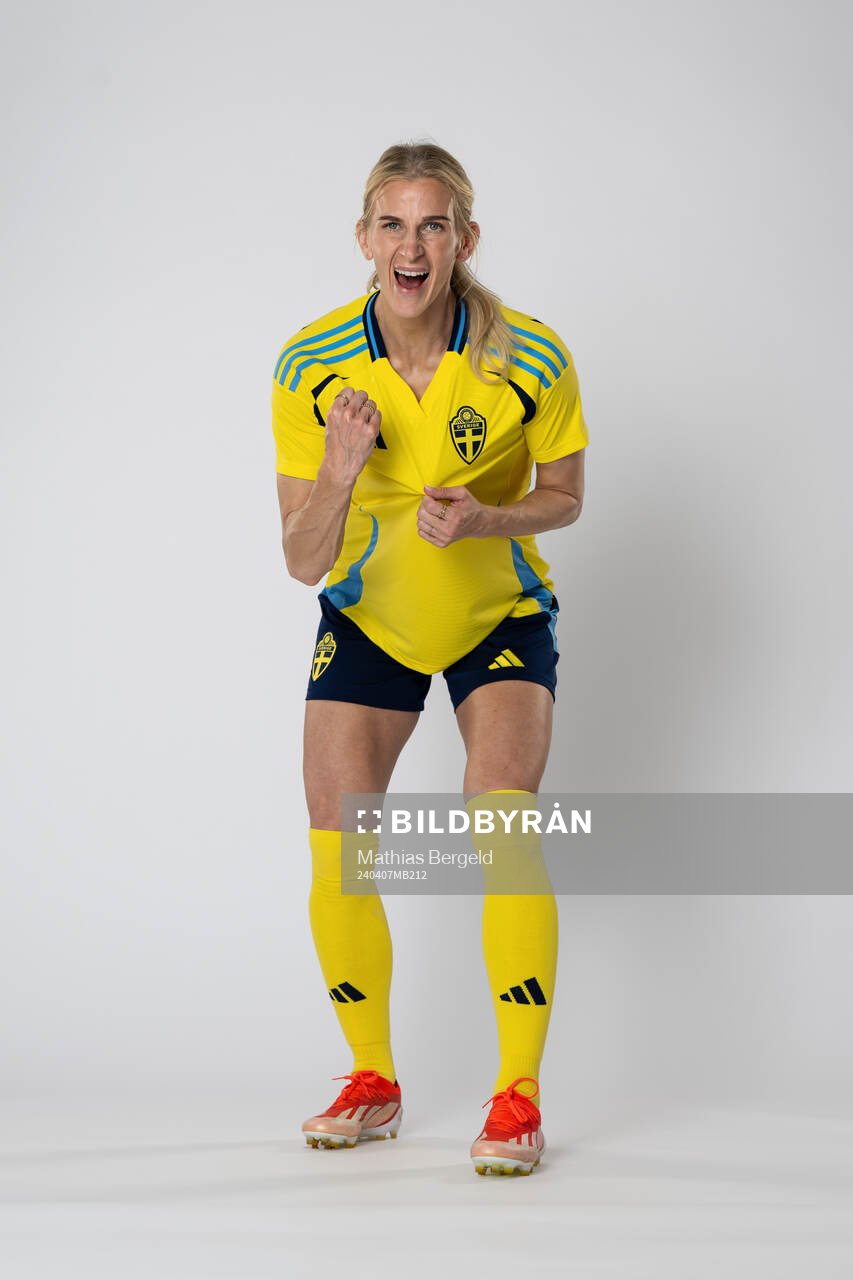 Sofia Jakobsson of the Swedish women's national football