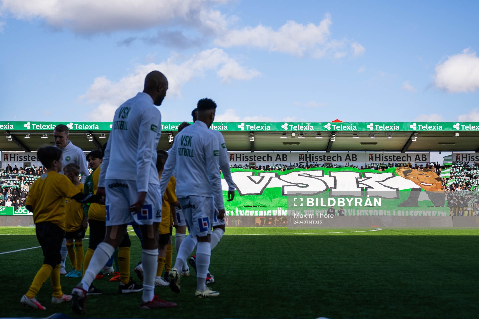 Västerås spelare gör entré