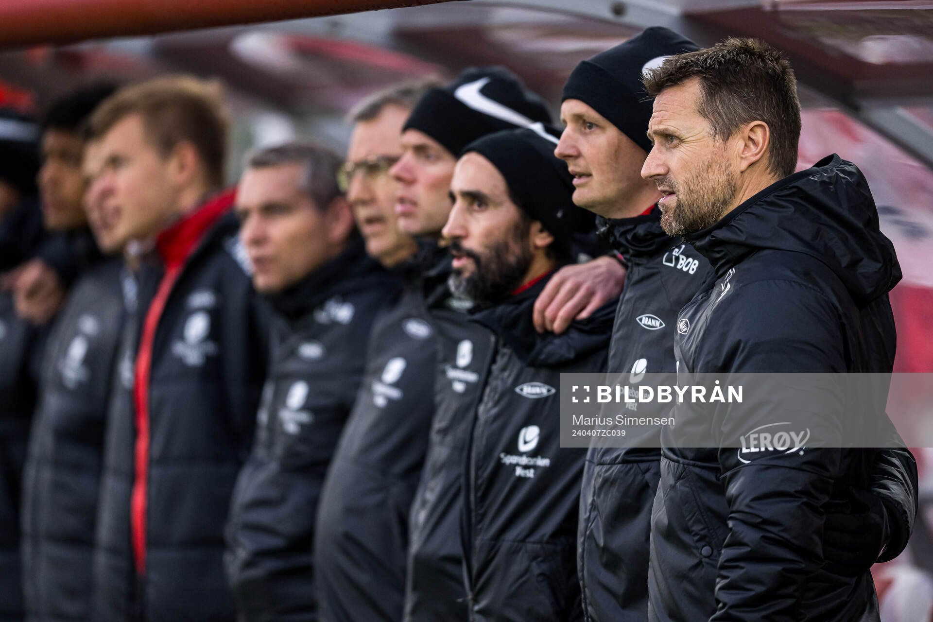 Erik Huseklepp, assistant coach of Brann, and Eirik