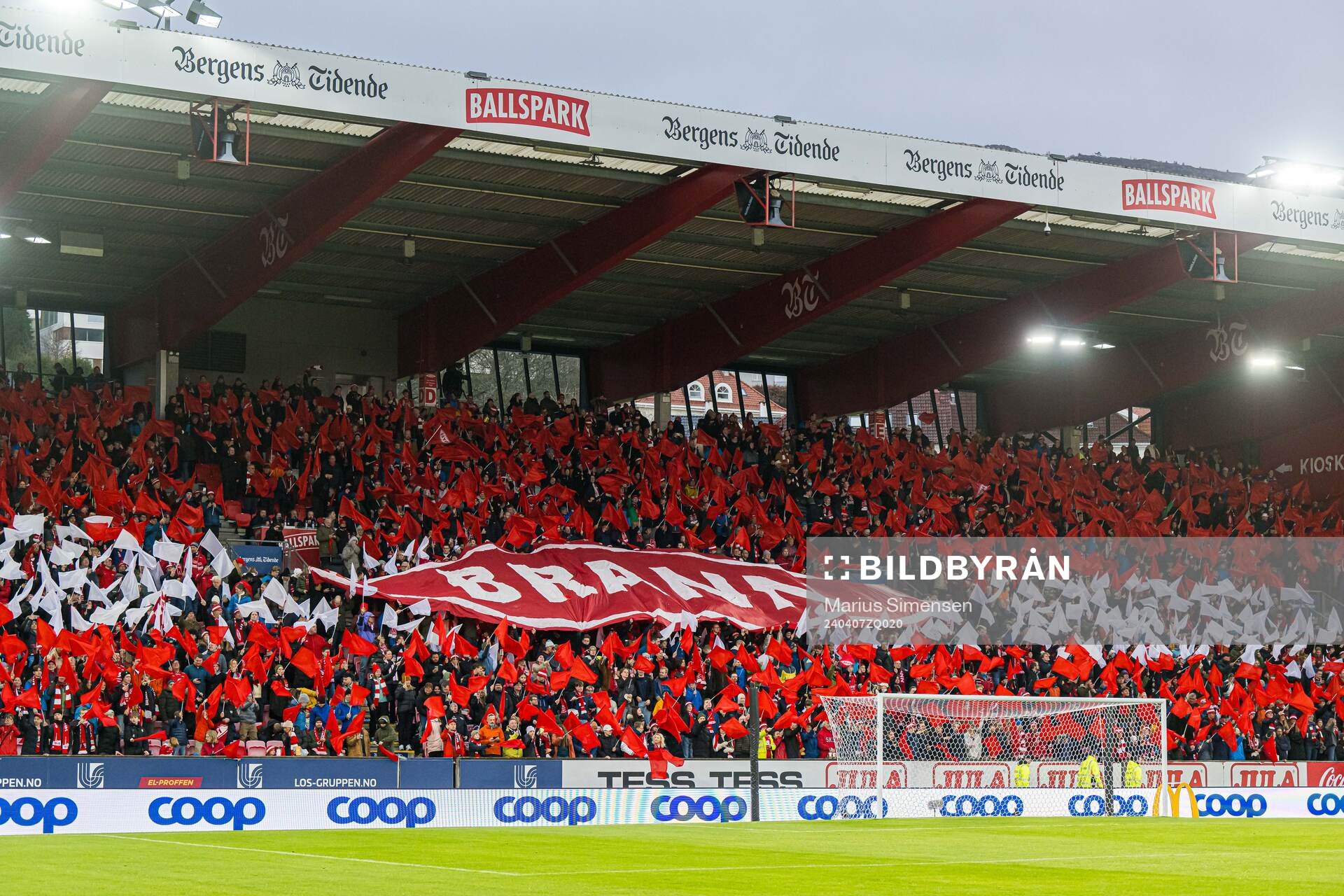Spectators in the stands