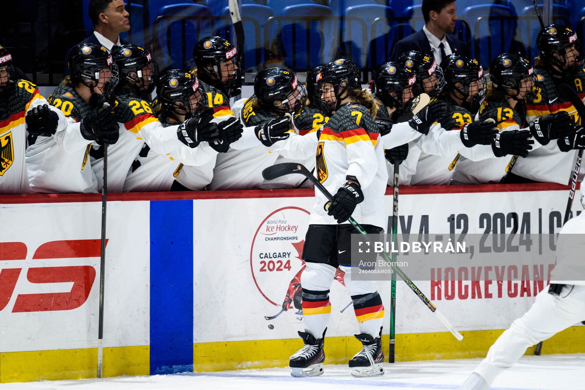 Franziska Feldmeier of Germany celebrates
