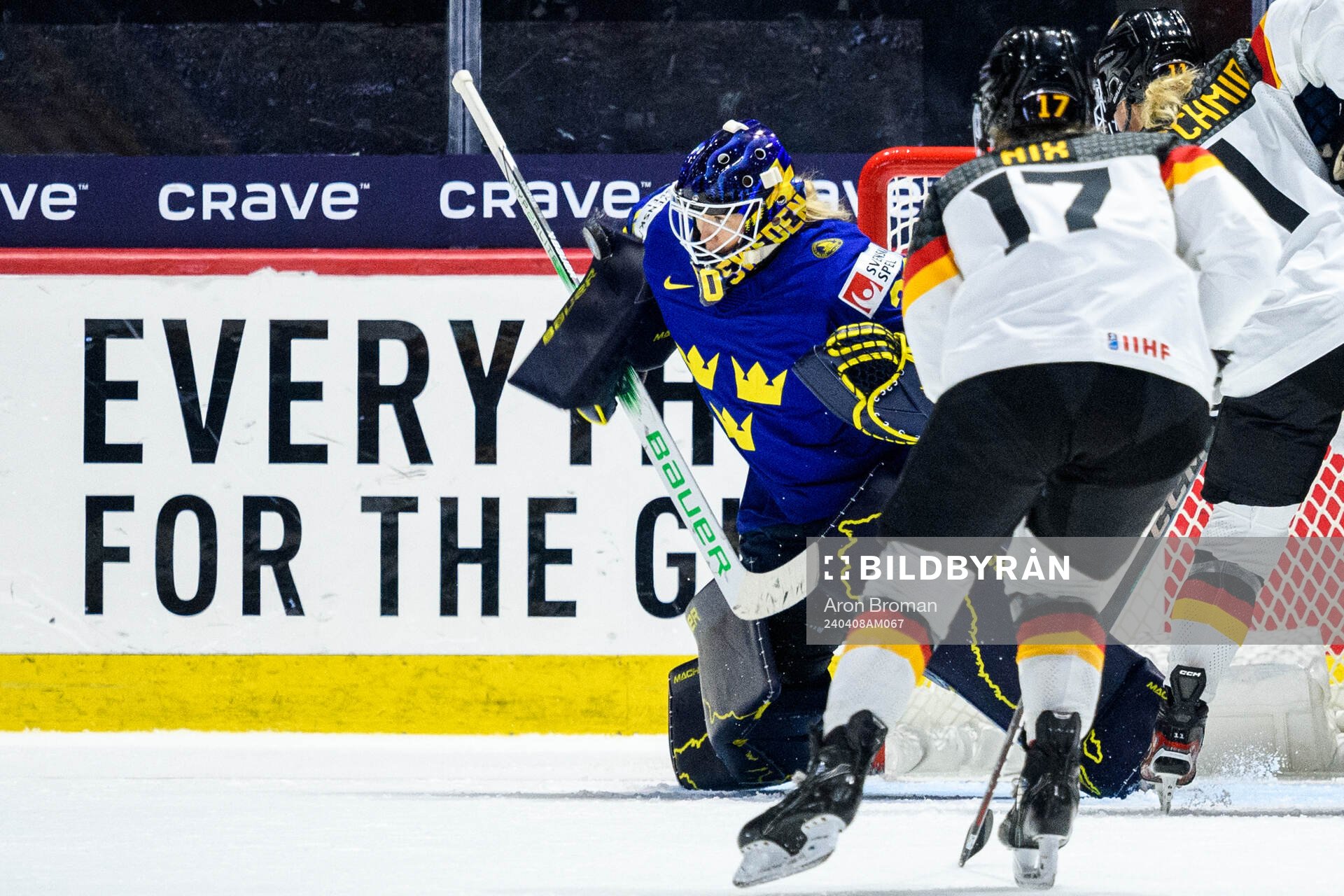 Goaltender Emma Söderberg of Sweden