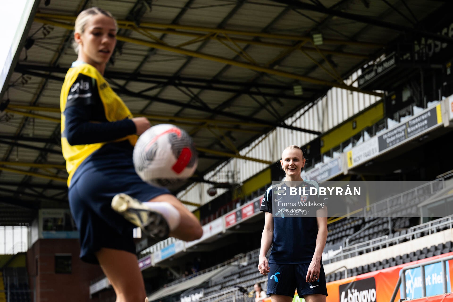 Celin Bizet Ildhusøy and Karina Sævik of the Norwegian