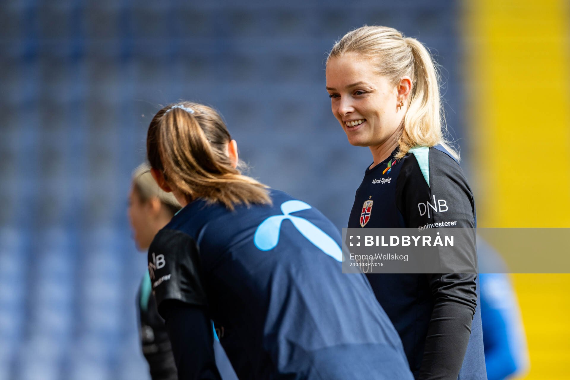 Goalkeeper Guro Pettersen of the Norwegian women's national
