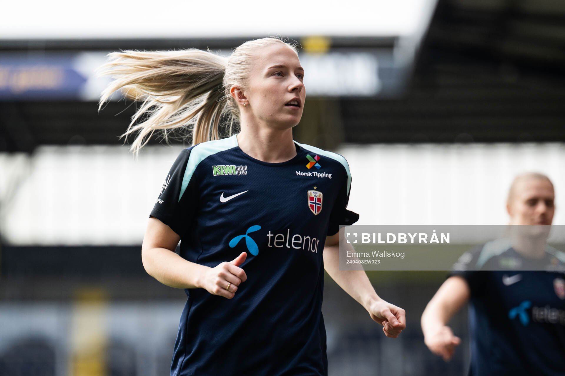 Thea Bjelde of the Norwegian women's national football team