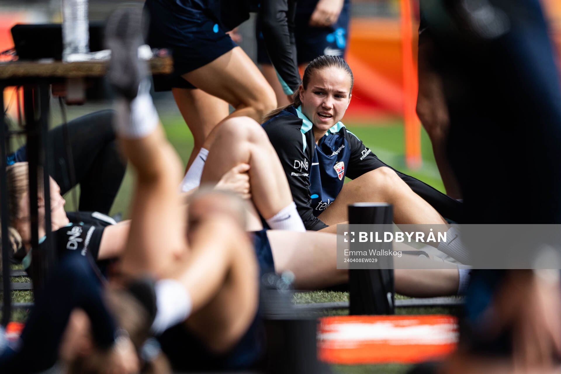 Guro Reiten of the Norwegian women's national football team