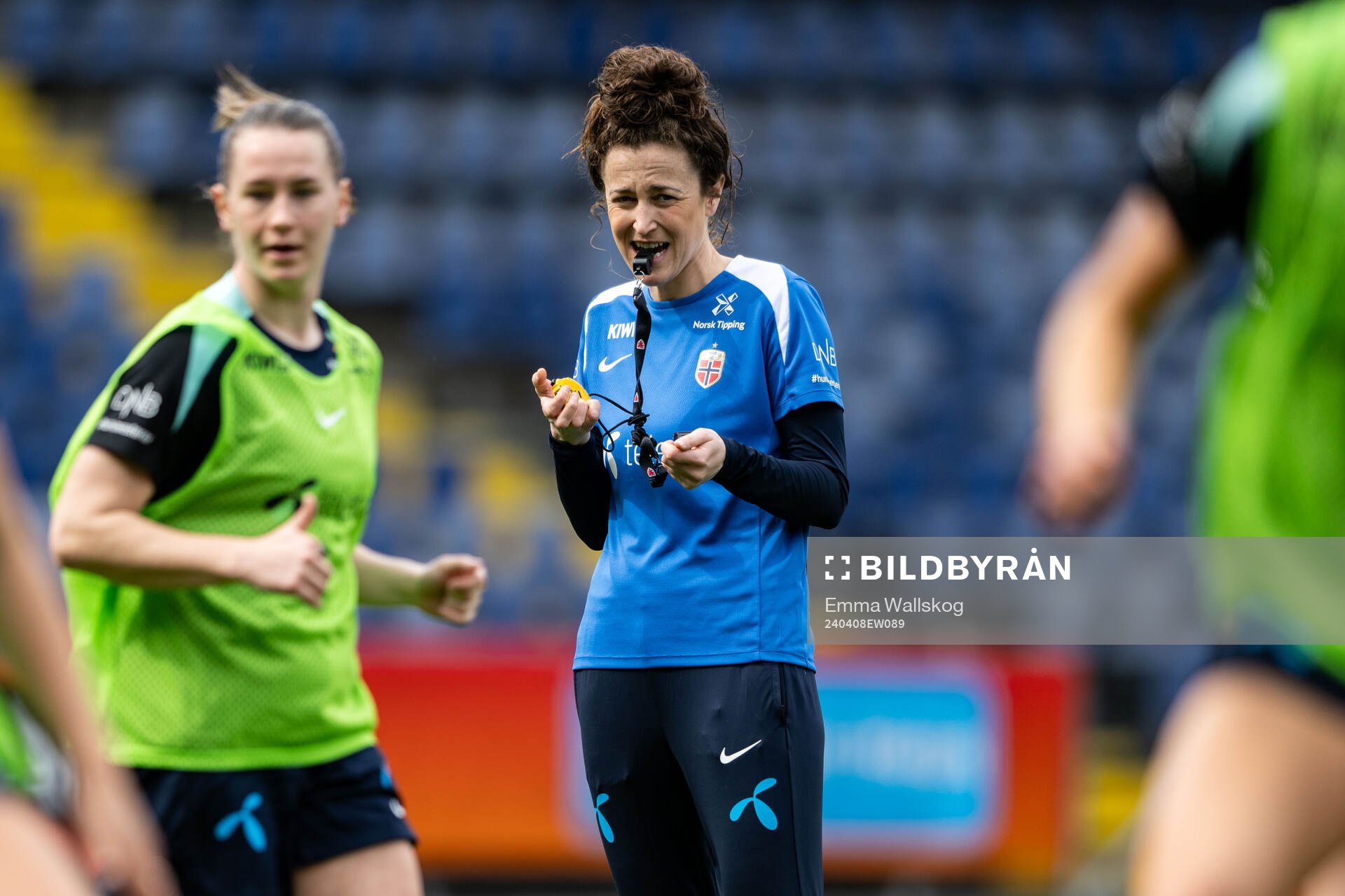 Frankie Hunter, fitness coach of the Norwegian women's
