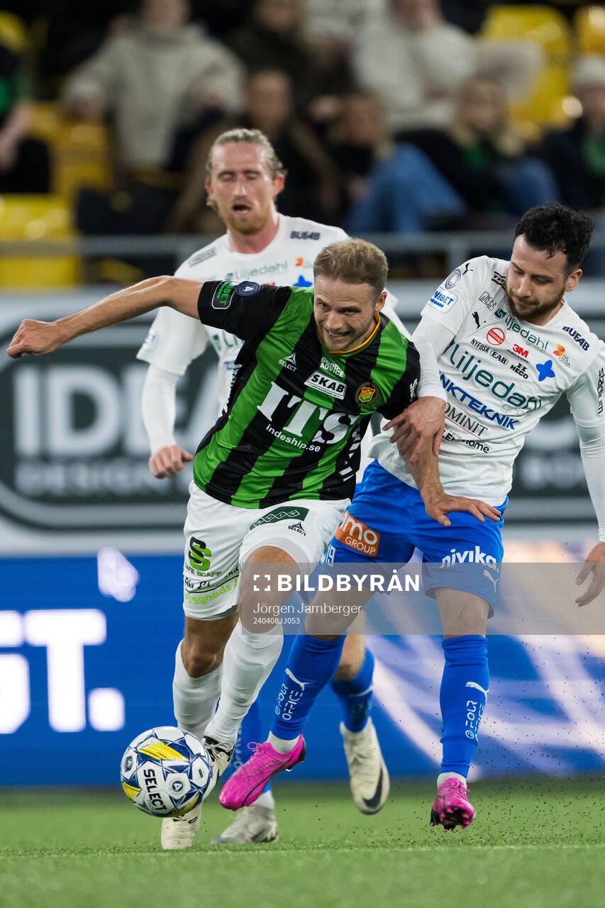 GAISs Gustav Lundgren och Värnamos Marco Bustos