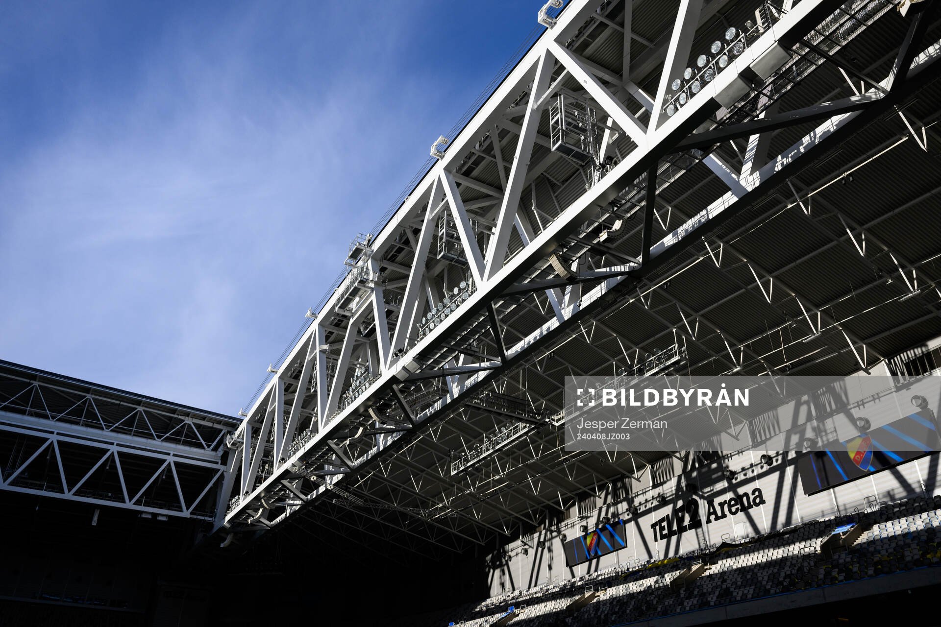 Interiör vy av Tele2 Arena
