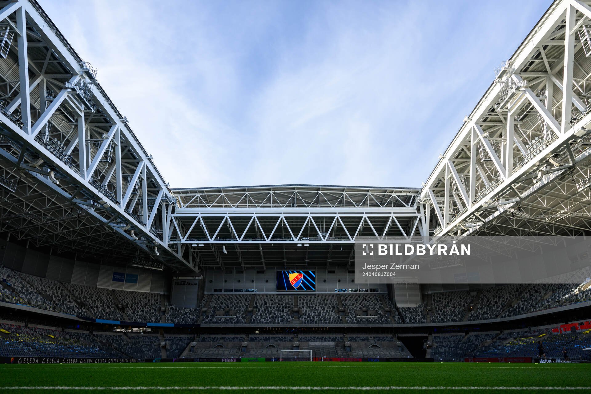 Interiör vy av Tele2 Arena