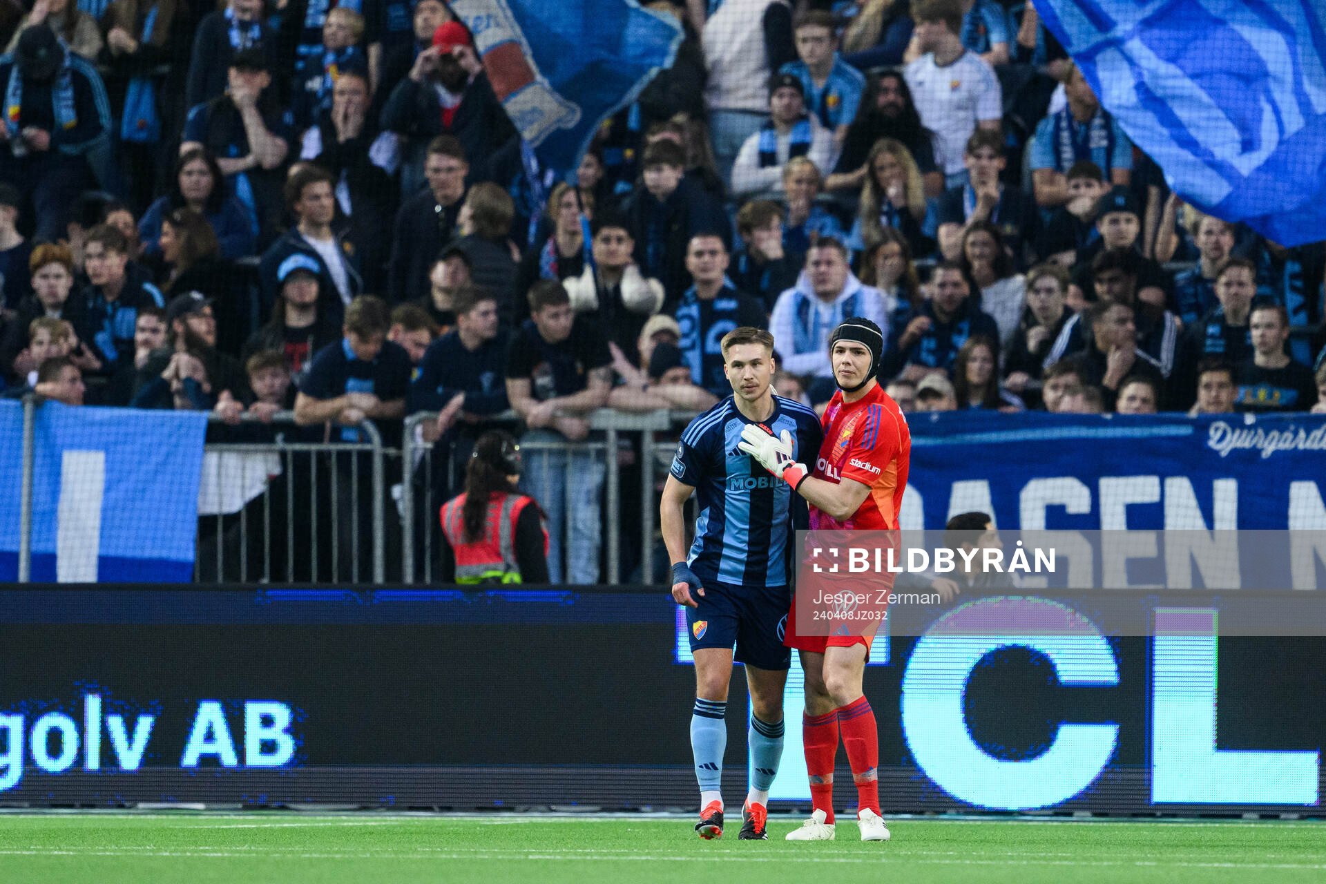 Djurgårdens Miro Tenho och Jacob Widell Zetterström deppar