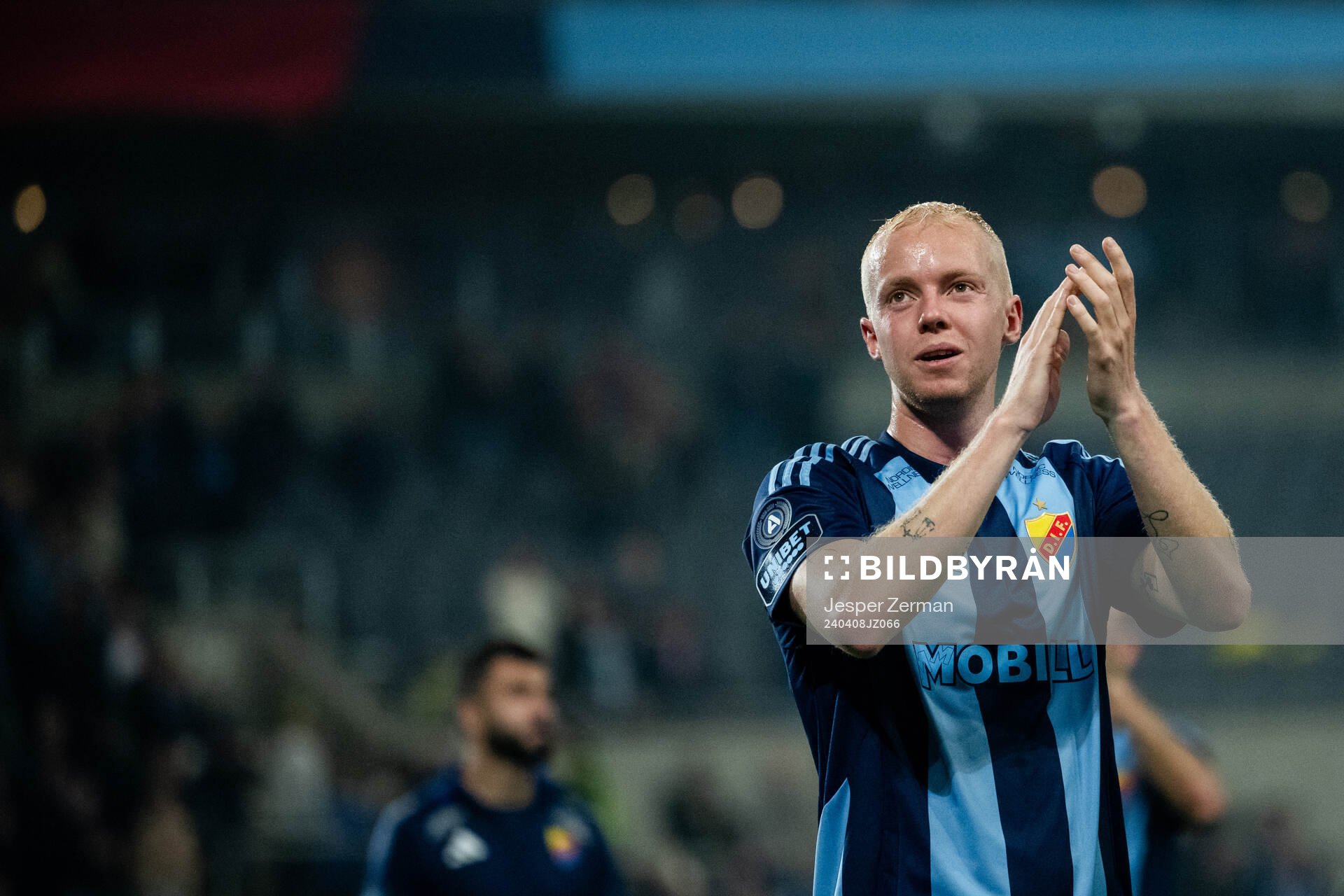 Djurgårdens Peter Therkildsen  jublar