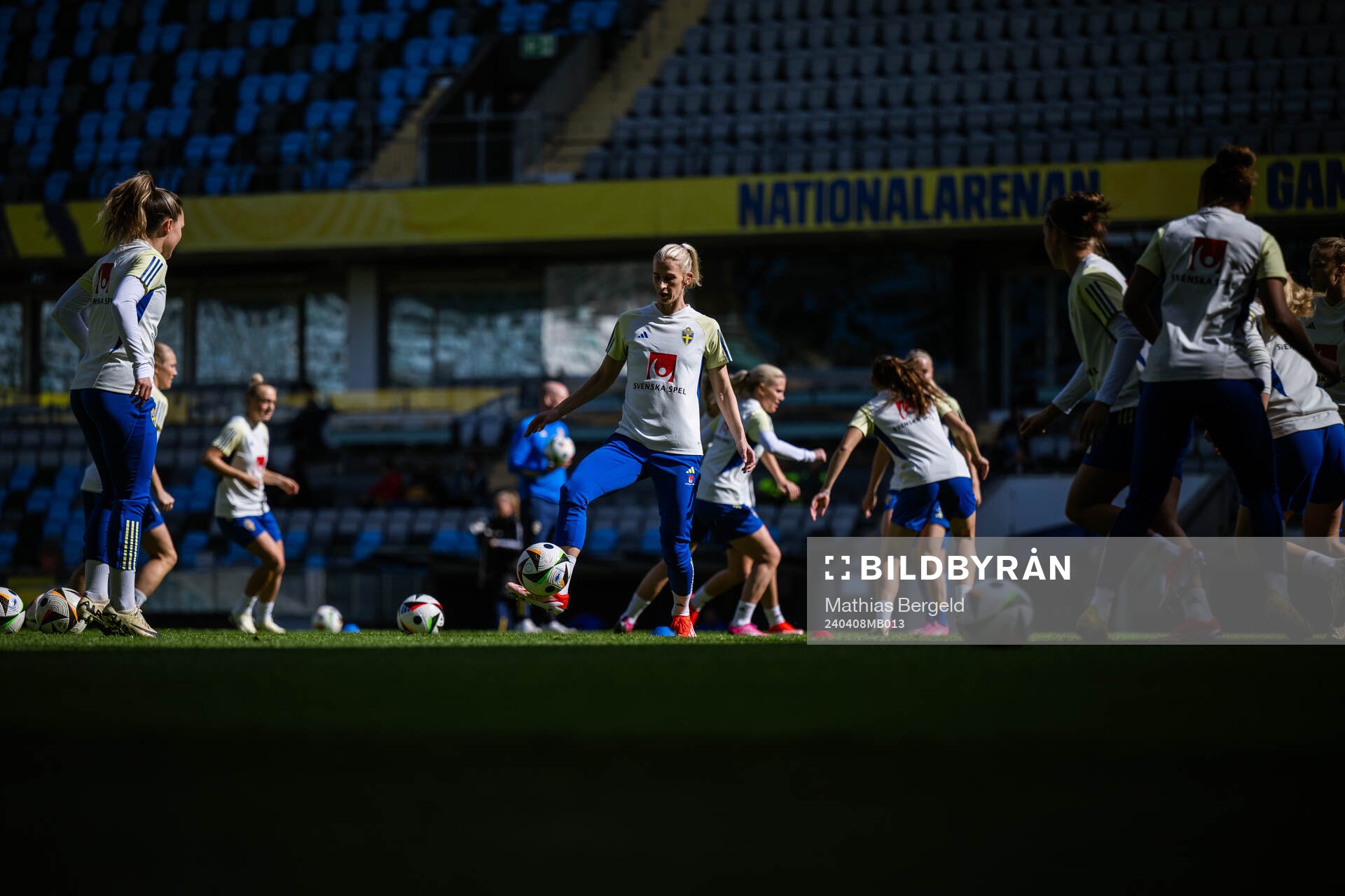 Sofia Jakobsson of the Swedish women’s national football