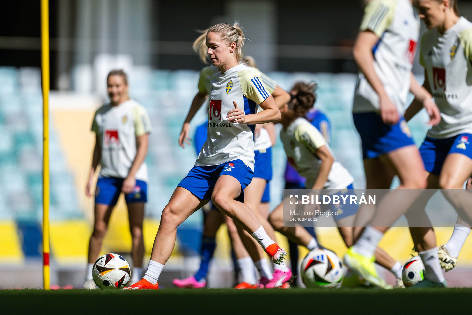 Hanna Lundkvist of the Swedish women’s national football