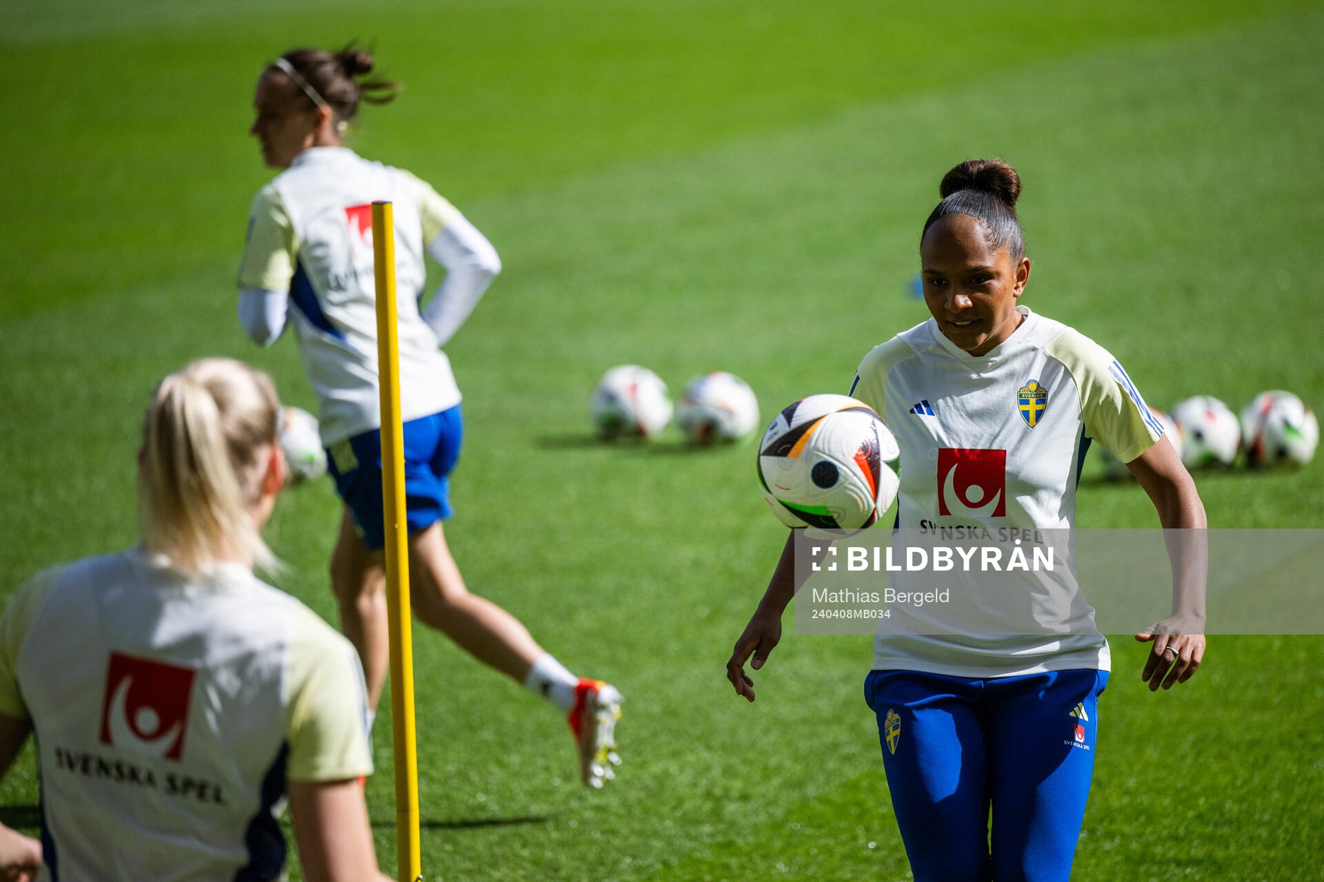 Madelen Janogy of the Swedish women’s national football