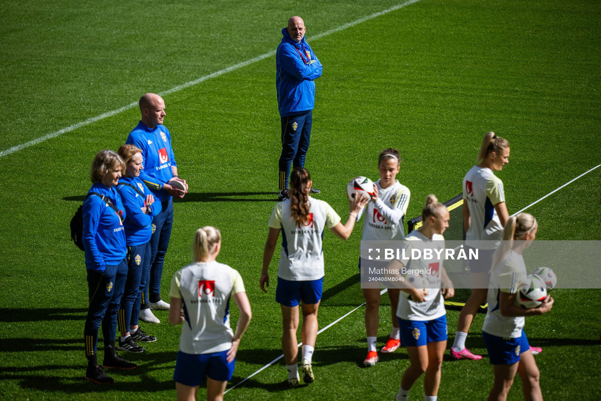 Assistant coach Magnus Wikman of the Swedish women’s